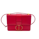 CHRISTIAN DIOR 부드러운 송아지 가죽 30 몽테뉴 플랩 백 퓨시아